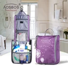 Aosbos Водонепроницаемая Нейлоновая Сумочка для макияжа для женщин и мужчин, модный органайзер для путешествий, сумка для туалетных принадлежностей, портативные косметички, neceser mujer