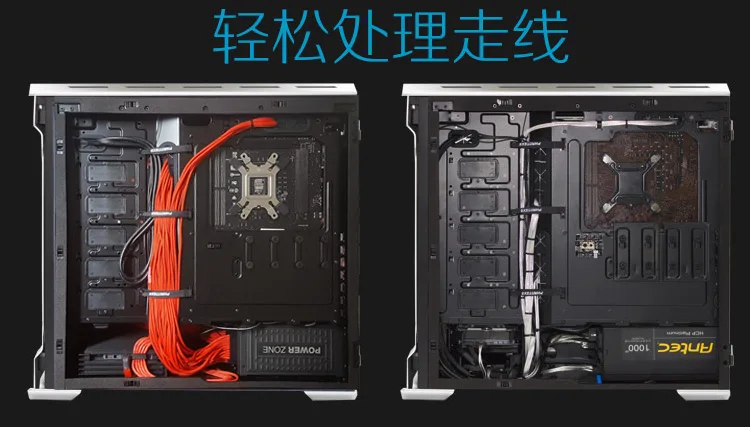 Алюминиевый Чехол для компьютера PHANTEKS 515E ATX(поддержка 2x280 с водяным охлаждением/Откидная алюминиевая боковая панель/с 3 бесшумными вентиляторами