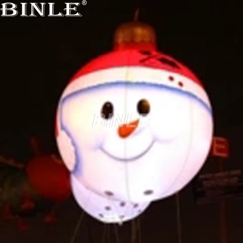 Горячая Распродажа, 5 шт., Рождественское украшение, подвесной надувной шар снеговика для украшения вечерние