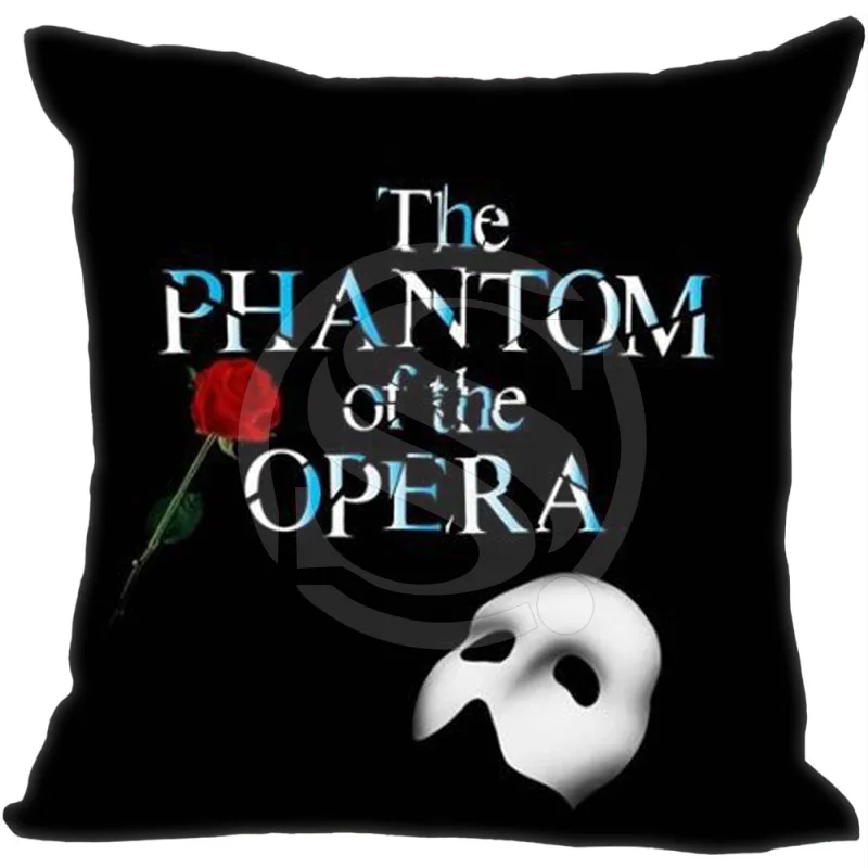 Наволочка на застежке молнии Hot Musical The Phantom Of Opera 16x16 дюймов (с двух сторон)|zippered pillow