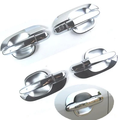 

FUNDUOO For Kia Sportage 2005 2006 2007 2008 2009 2010 New Chrome Car Door Handle Cover + Cup Bowl Cover Car Styling
