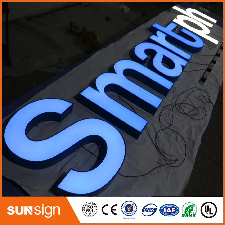 Наружная 3d реклама на заказ акриловые светодиодные буквы канальный знак|channel