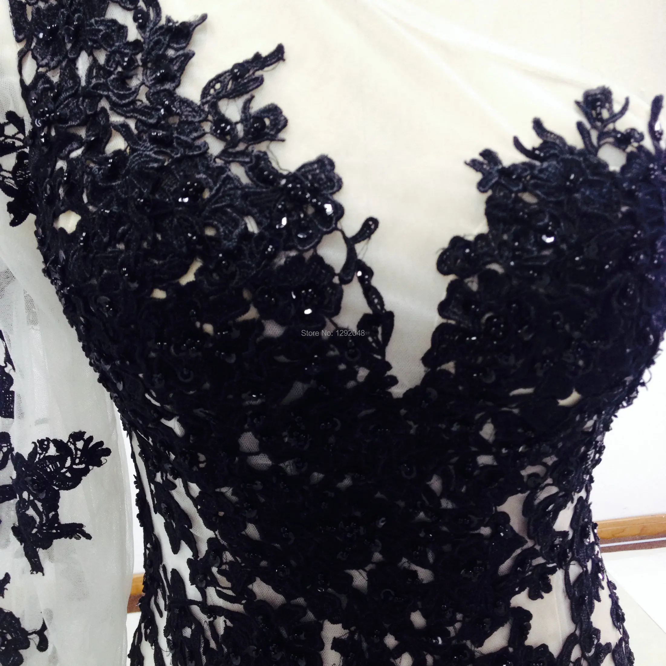 YNQNFS Real YRE4 Vestido Fiesta сексуальное прозрачное платье на одно плечо с длинным рукавом