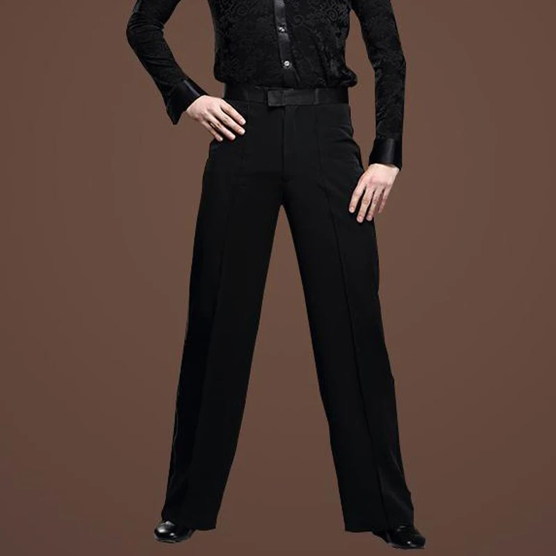 Черные атласные ленты сбоку мужские латиноамериканские брюки s современные для