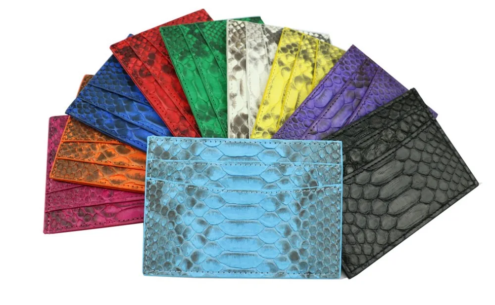 Тонкий мини кошелек из натуральной кожи для мужчин и женщин кредитница