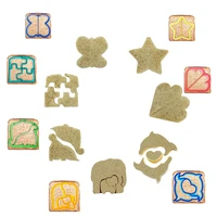 sandwich cutters set 7 shapes bread toast cookies mold cake biscuit food cutter for kids lunch box