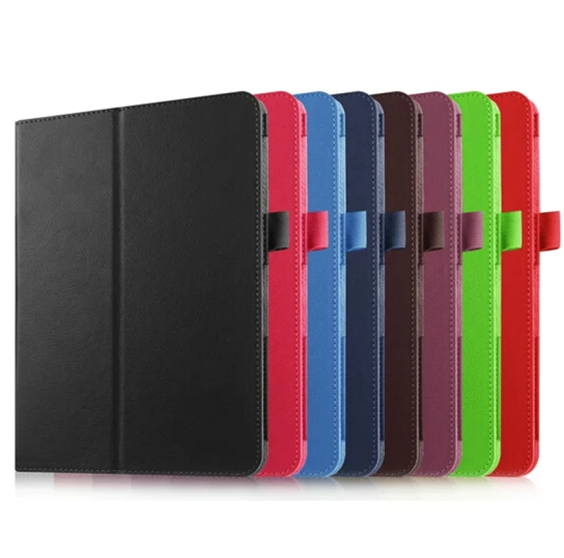 Роскошный кожаный защитный чехол-книжка с подставкой + 1 прозрачная защитная