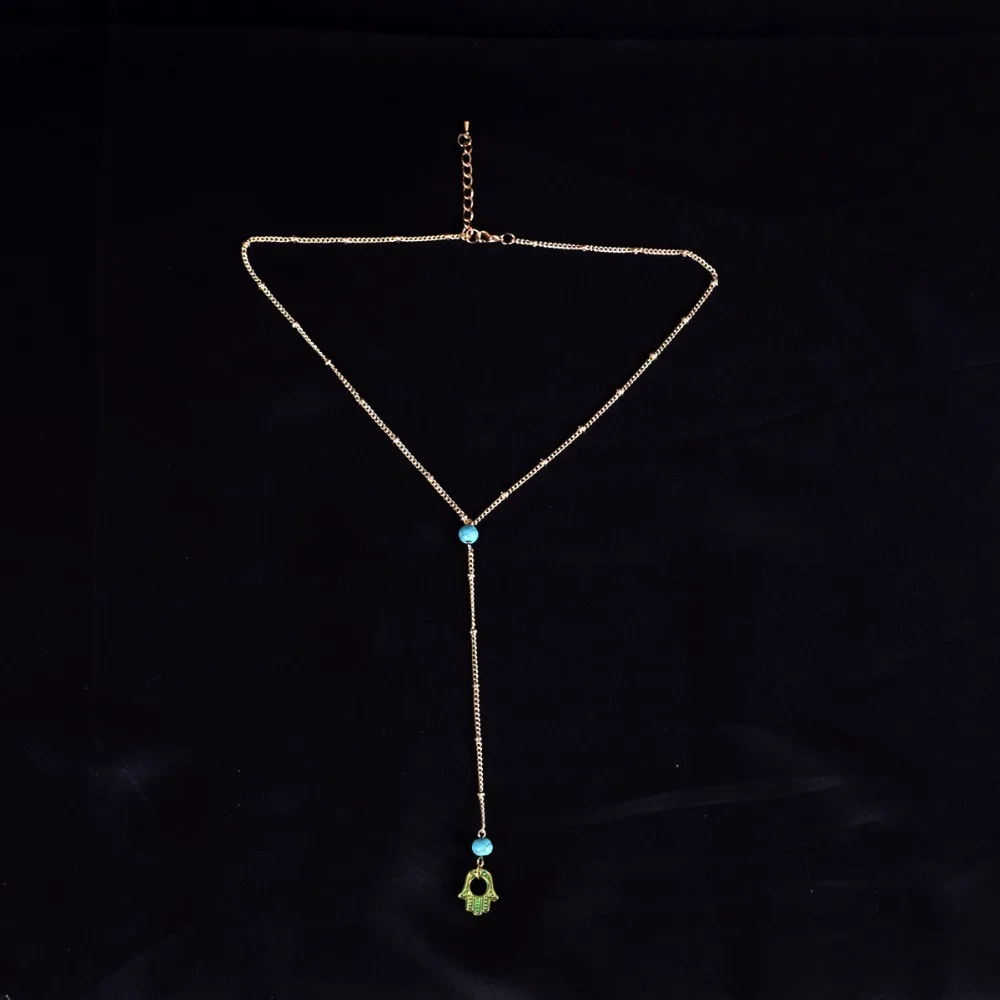 Минималистичный tu rquoiseNecklace Daimond Dainity Gold Ster ling Sil ver розовое золото рождественский