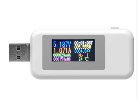 8 в 1 зарядное устройство индикатор USB Тестер Цифровой вольтметр измеритель напряжения тока Ампер Вольт Амперметр детектор Скидка 40 - Цвет: 10 IN 1