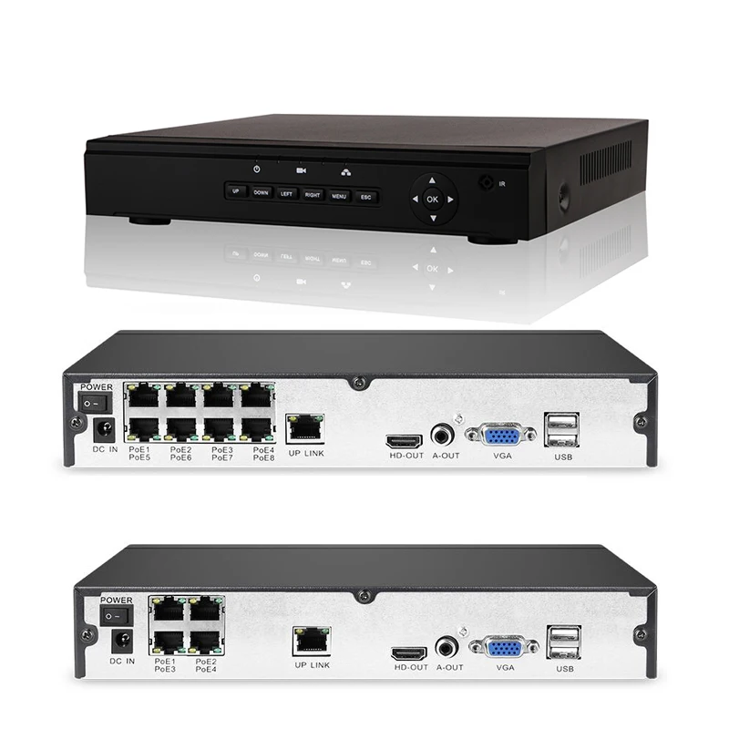 Сетевой видеорегистратор для IP Камеры 2 МП 1080P P2P HDMI USB удаленный просмотр 48 В POE NVR