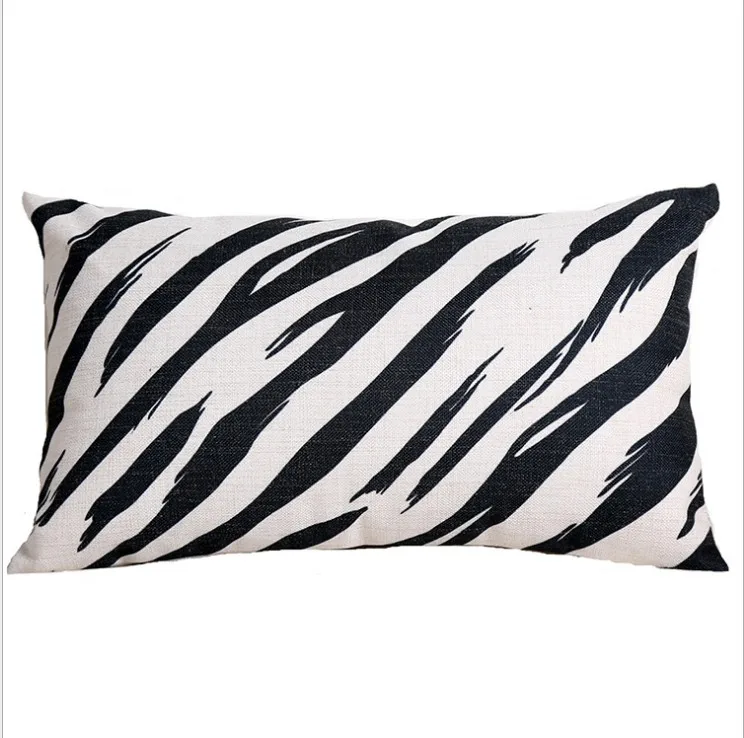 Прямая поставка черная крышка подушки оленя постельное белье с геометрическим