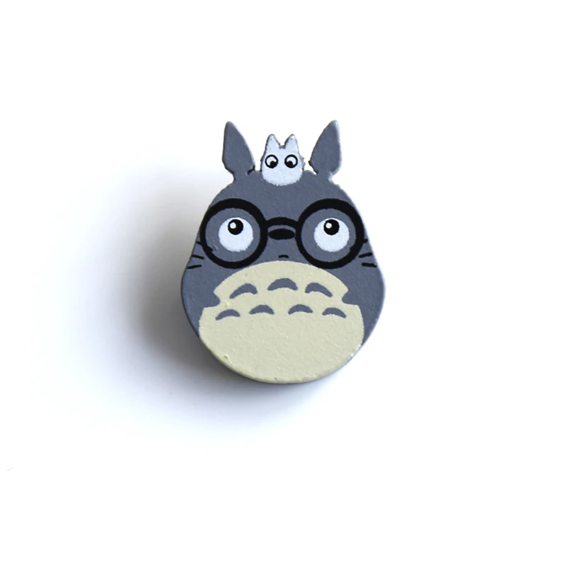 Nengdou M11 Kawaii Pin Hayao Miyazaki Icon деревянная брошь в японском стиле Харадзюку значки