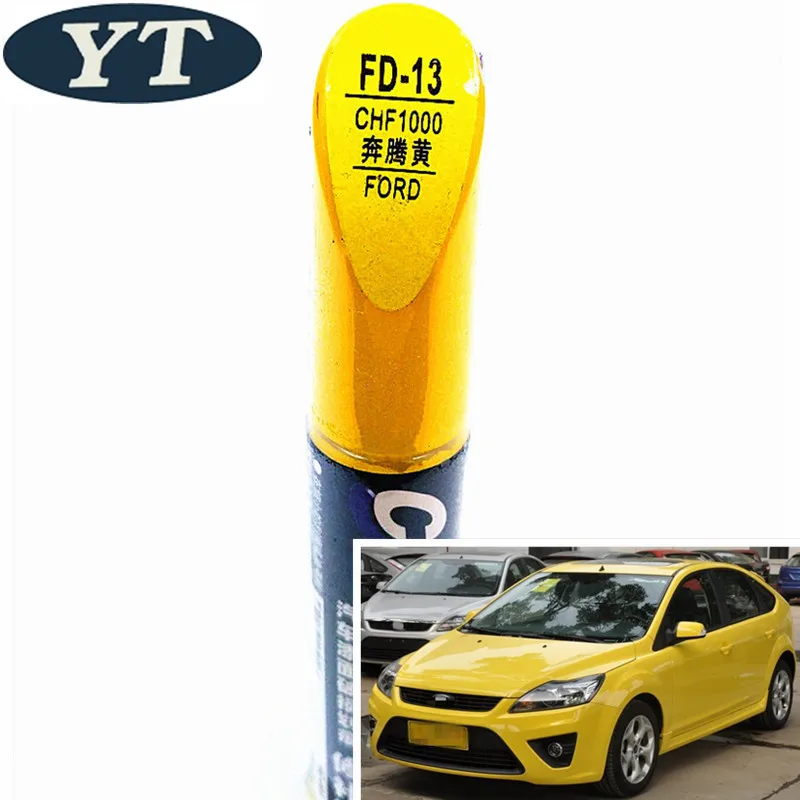 Авторучка для ремонта автомобиля авторучка желтого цвета Ford ecosport kuga focus s max fiesta
