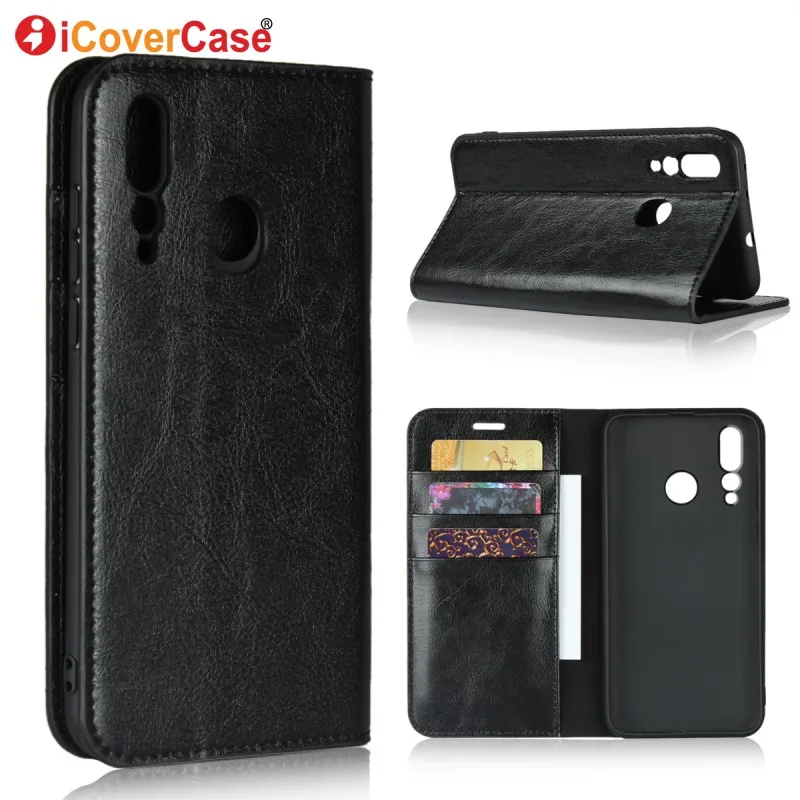 

Cover Cases for Huawei nova 4 Case Luxury Genuine Leather Business Wallet for Huawei nova 4 Case Phone Coque Funda Hoesjes Etui