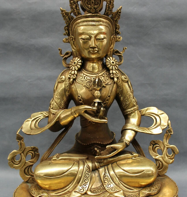 Песня voge Gem S5485 17 &quotТибетский латунный буддизм Joss защита Vajra Vajradhara статуя Будды