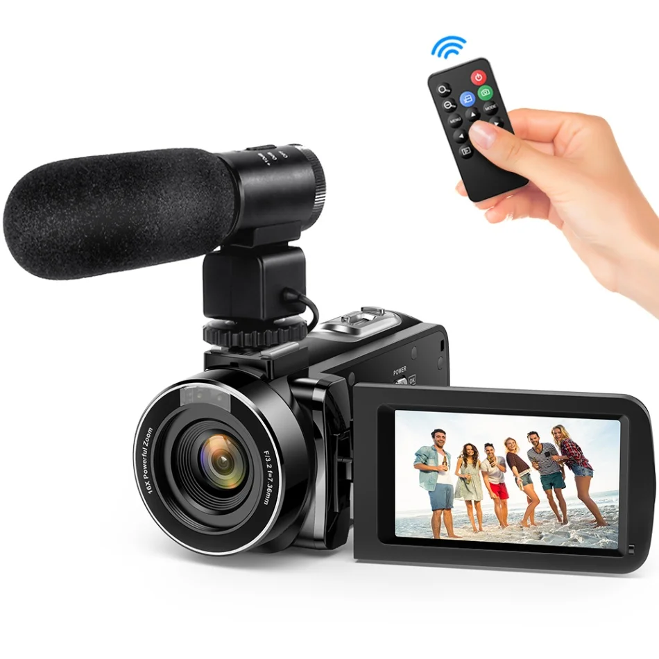 Option 2 Andoer FHD 1080P Портативная Цифровая видеокамера Camecorder инфракрасное ночное видение 3," Вращающийся ЖК-экран 24MP 16X цифровой зум - Цвет: Option 2