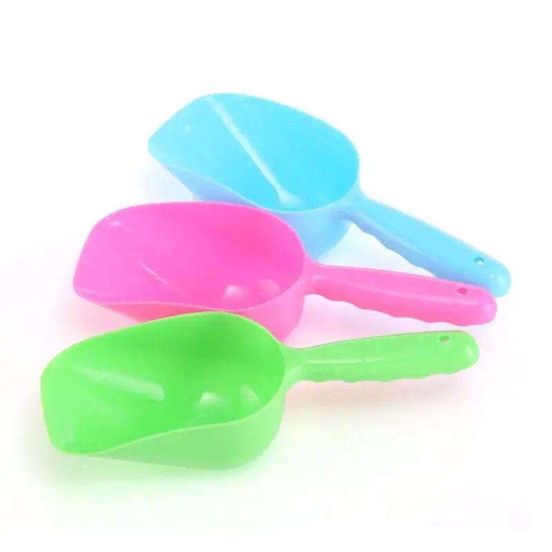 Plastic Pet Dog Food Dishes Feeder Bowl Scoop Shovel Dispenser Products Supplies Favors Feeding Tools | Дом и сад