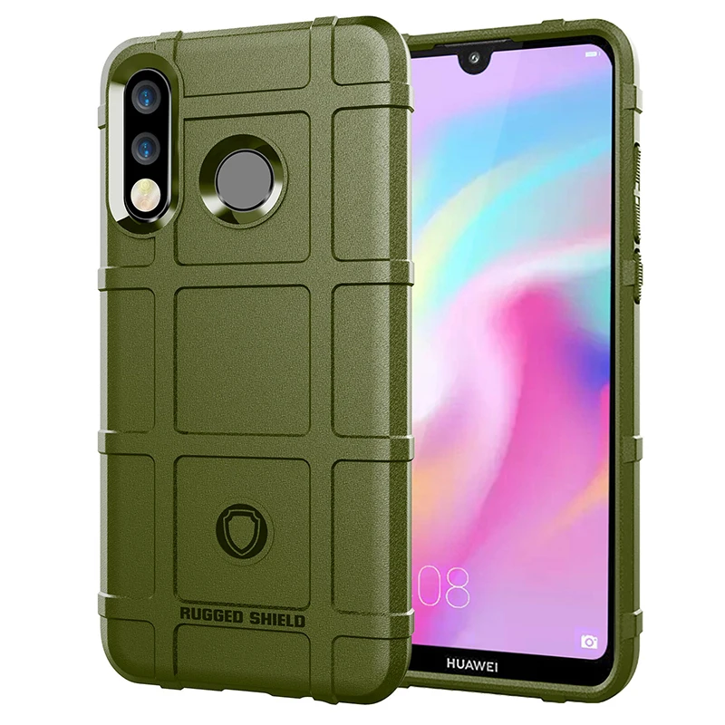 Углеродного волокна Защитный чехол для huawei P20 P30 Коврики 10 20 Lite Pro Nova 3 3i 3e 4 Honor 8A 8C 8X MAX 10i Lite V20 P Smart плюс - Цвет: Green