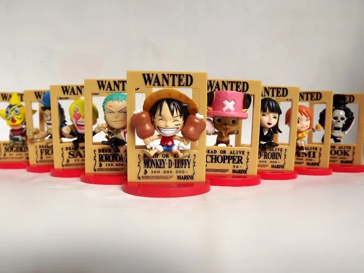 Для коллекции 9 видов стилей Dead or Alive Wanted one piece Аниме Рисунок нами Робин Луффи Зоро модель игрушки подарок полный набор