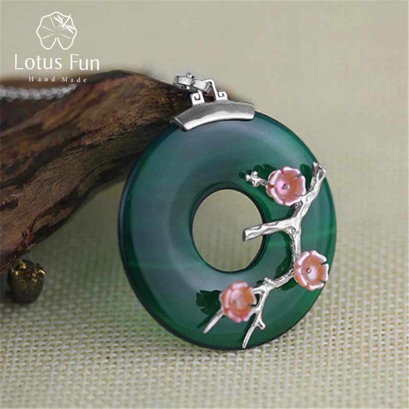Lotus Fun Настоящее серебро 925 пробы ювелирное изделие ручной работы дизайнерская