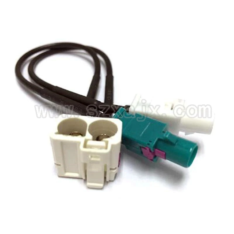 OEM для VW RNS510 RCD510 310 радио FAKRA антенный адаптер 2 в Конверсионный кабель Jetta Golf MK5 mk6