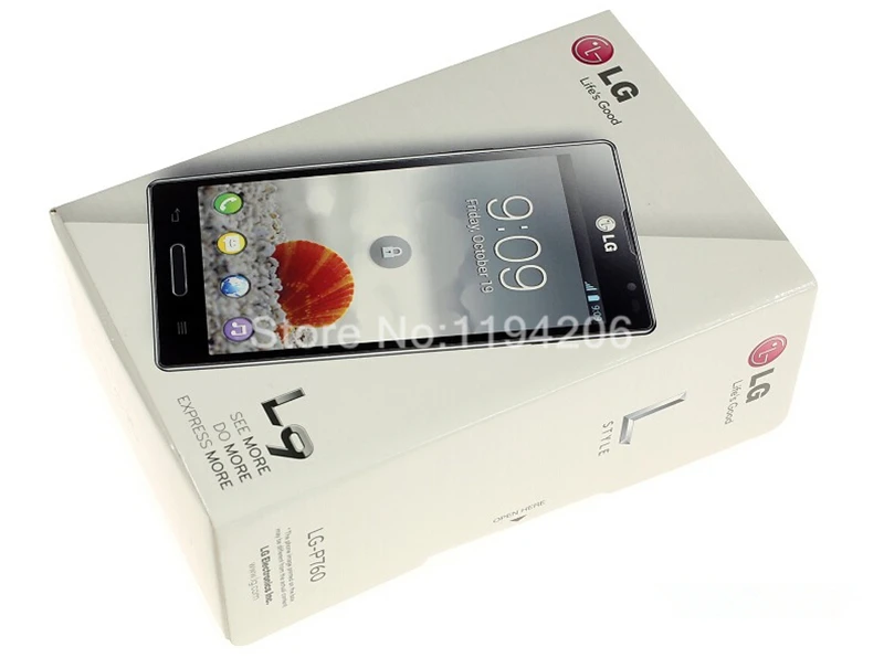 Оригинальный разблокированный LG Optimus L9 P760 Dual Core 5MP gps Wi Fi LTE 4 ГБ Встроенная память