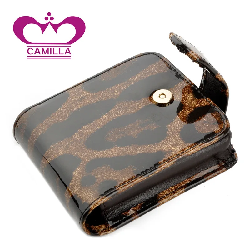 Женская настоящая кожаная мини-косметичка для помады.