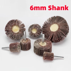 1 шт., наждачная бумага с хвостовиком 6 мм