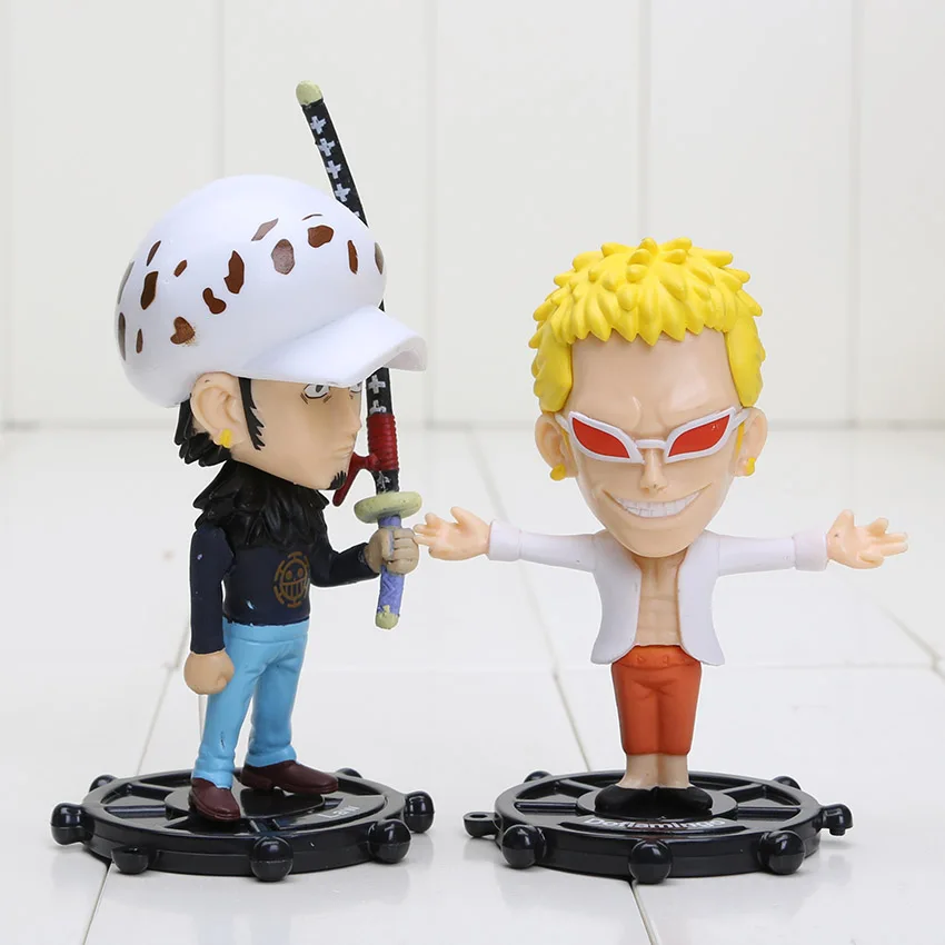 

6pcs/set One Piece Luffy Zoro Sanji Trafalgar Law Edward Newgate Donquixote Doflamingo PVC Action Figure Model Toy