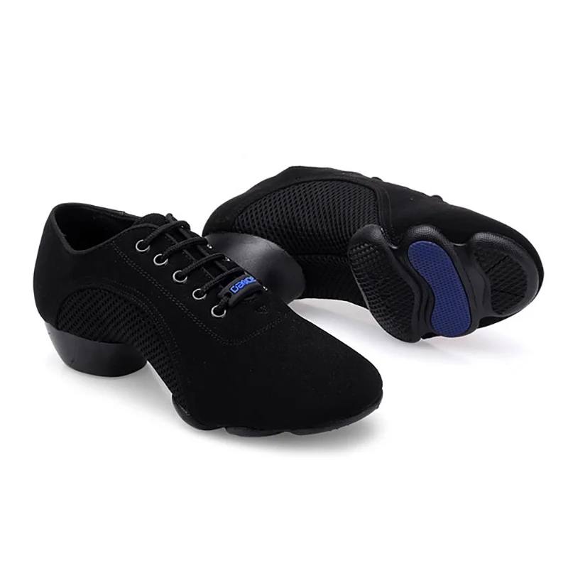 USHINE 419 EU30-46 Professional Quality Oxford Cloth Black Exercise Teacher BD Dance Ballroom Dance Shoes Shoes Men Woman Girls