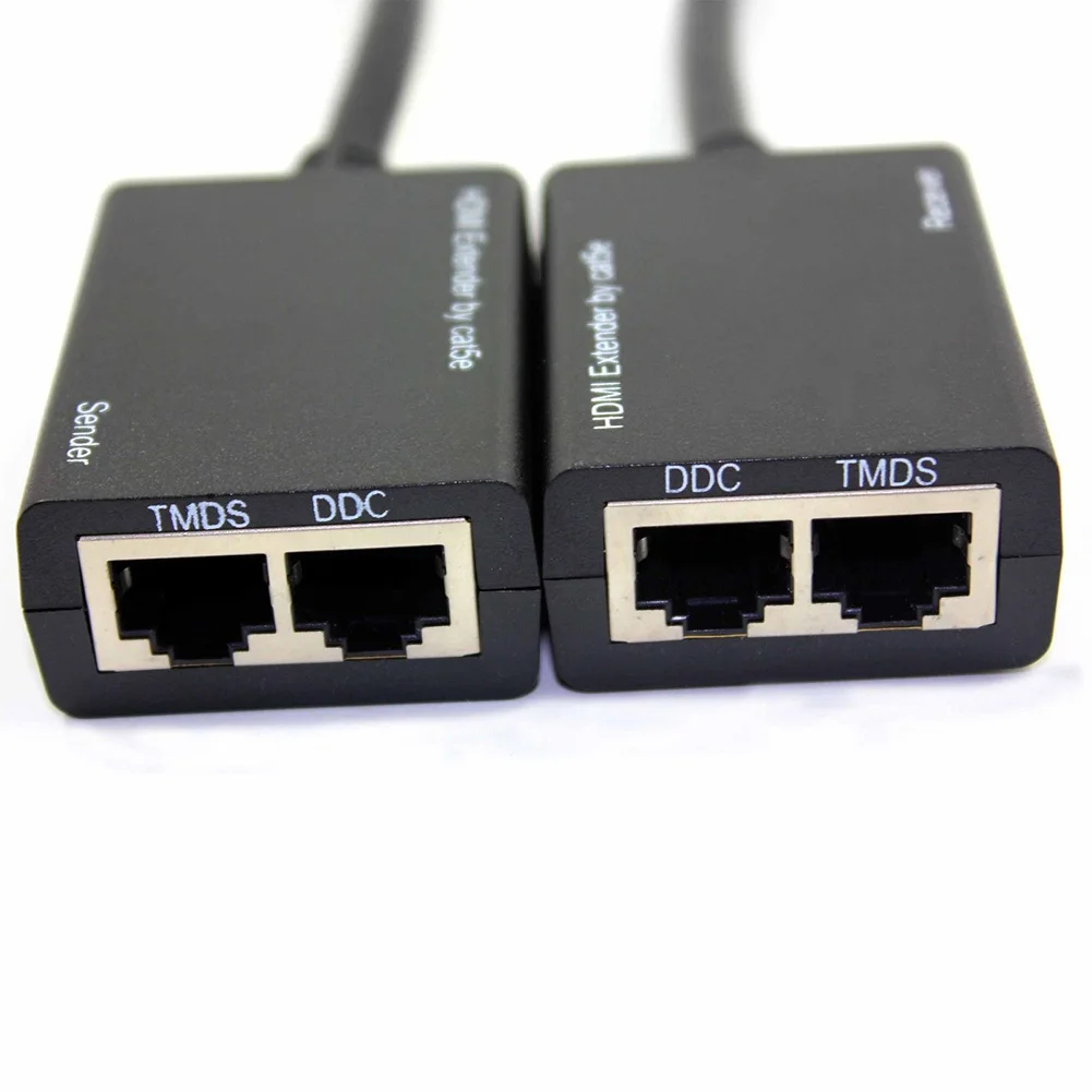 New Hot HDMI Over CAT5e CAT6 LAN Ethernet Balun Extender Repeater Up to 100ft 1080P NV99 | Мобильные телефоны и