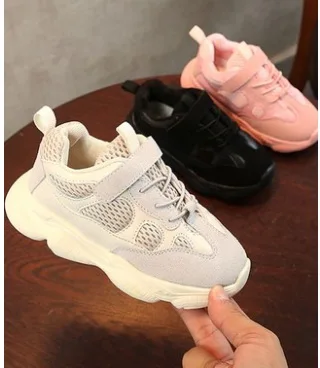 NEW Children Shoes For Girls Flat Running Kids Sneakers Boys Breathable Mesh Tennis Soft Leather Sport | Детская одежда и обувь