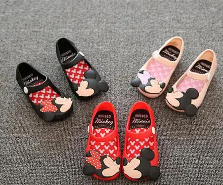 Мини Минни стиль Микки детская обувь для маленьких девочек блестящая мягкая