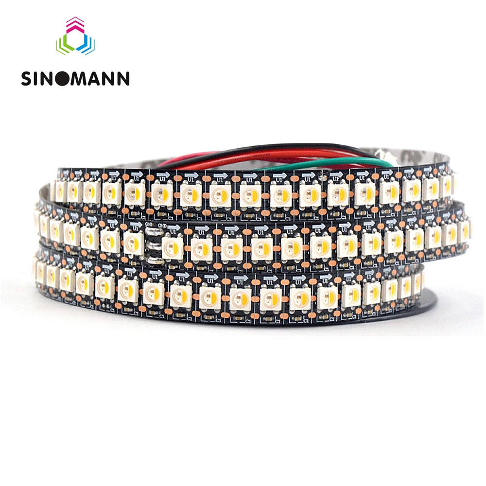 Светодиодная лента SK6812 RGBW 4 в 1 30/60/144 светодиодов/пикселей/м индивидуальная