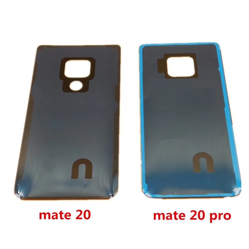 Крышка аккумуляторной батареи для Huawei Mate 20 Задняя стеклянная панель Корпус