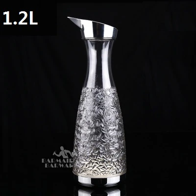 1.2L 600-2000 мл акриловые кувшины для воды Горячая и холодная вода утка банкнот горшок холодный большой емкости бутылка для воды чайник - Цвет: 1.2L