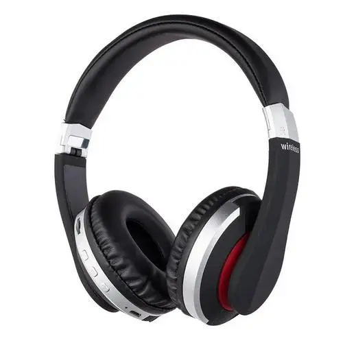 Серебристый MH7 беспроводные Bluetooth наушники спортивные HiFi гарнитура Складные стерео игровые наушники с микрофоном Поддержка TF карты для iphone - Цвет: Серебристый