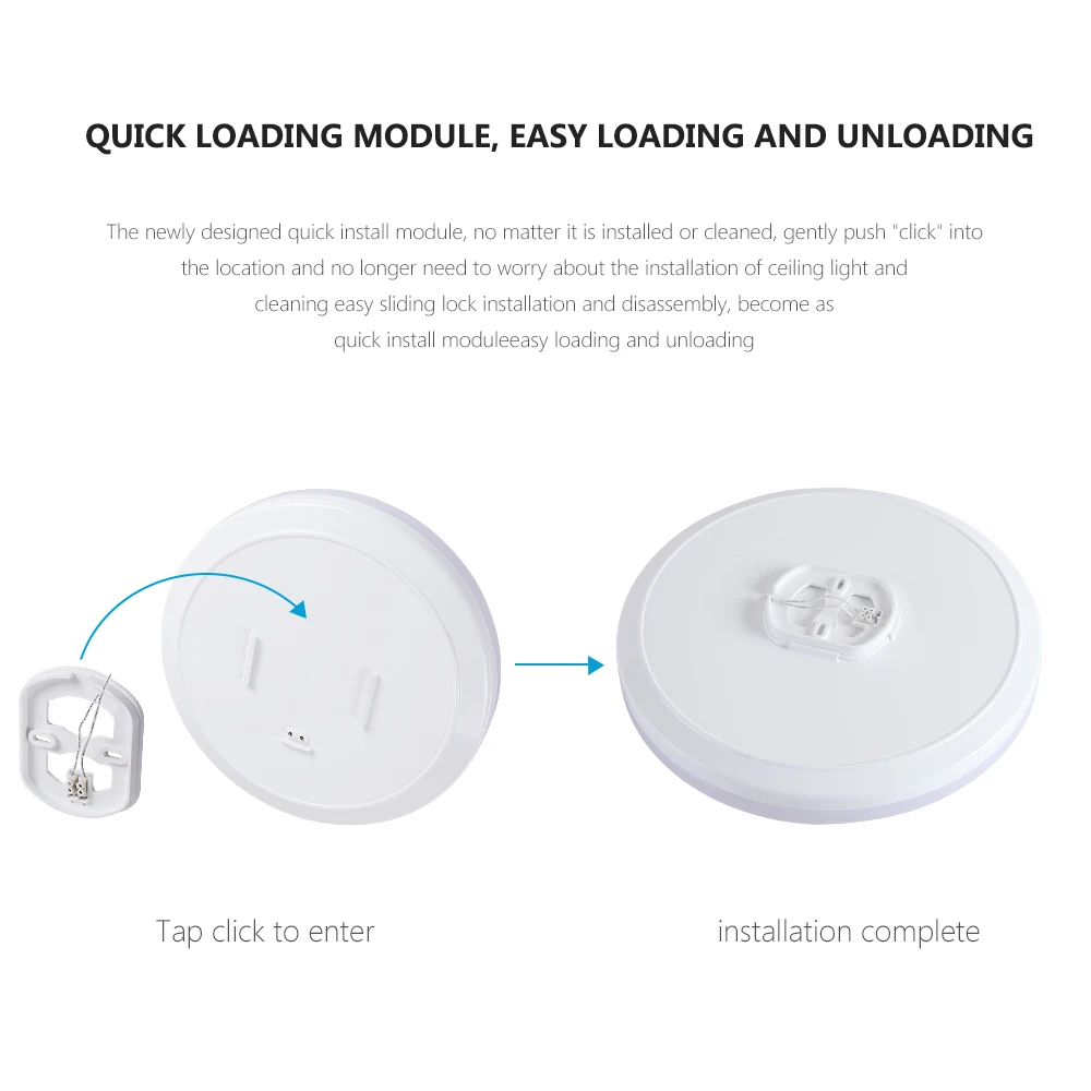 Современный простой светодиодный потолочный светильник холодный белый круглый