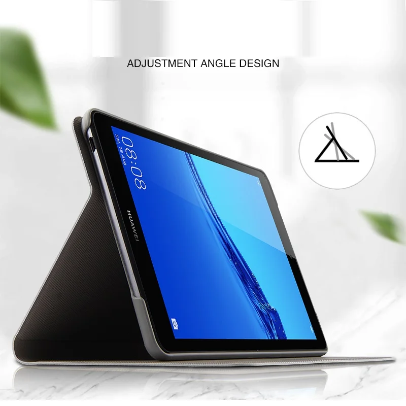Для HUAWEI Mediapad M5 lite, 8,0 дюймов, кожаный чехол с откидной крышкой, ультра тонкий, высокое качество, с PC+ PU держателем, для 8,0 дюймов, pc tablet