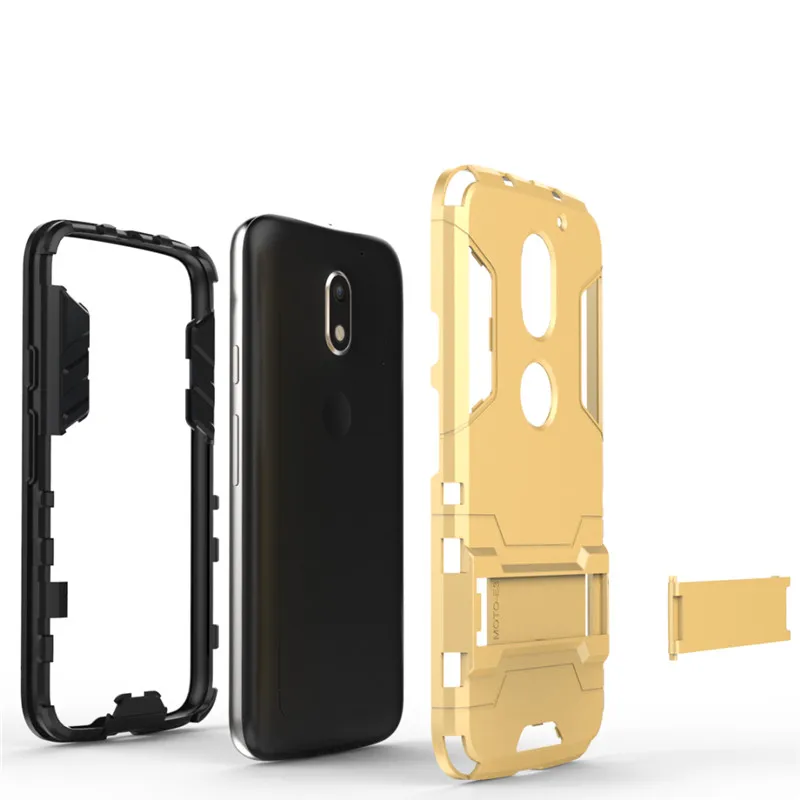 SYCASE Iron Man case For Motorola G4 G5 G5S G6 Plus Z2 Play TPU+PC+Stand Case shockproof back cover with stand flexible |