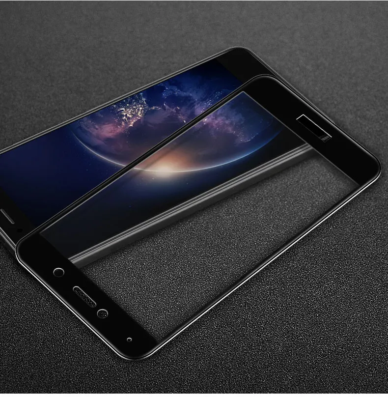 Закаленное стекло с полным покрытием для Huawei Y7 2 шт. защитная пленка экрана