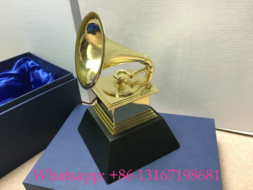 60 TH Грэмми наград граммофон металлический трофей по NARAS 18,5 см высота хороший подарок сувенирная коллекция и