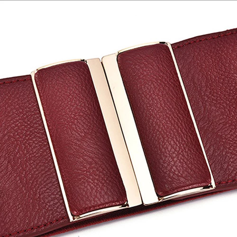 ORINERY 2018 New Designer Belts for Women Fashion Solid Elastic PU Leather Belt Wide Jeans Dress Accessories | Аксессуары для