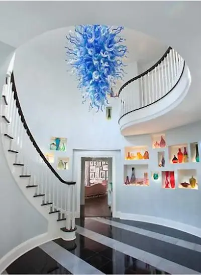 Фото Городской домашний Декор светодиодный источник света долина Chihuly ручная Городской домашний Декор светодиодный источник света долина Chihuly ручная