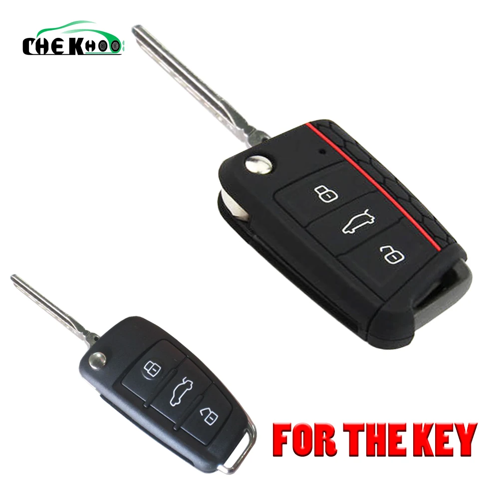 Силиконовый чехол для ключей VW Polo Golf 7 Tiguan Skoda Octavia Karoq SEAT Ateca Leon Ibiza 2015 2016 2017 2018 2019 |