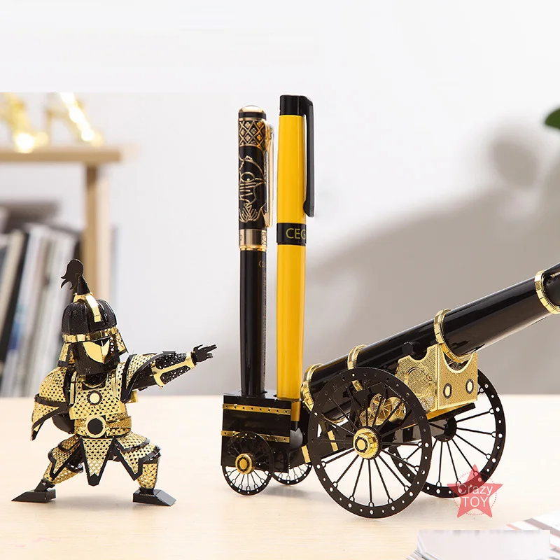 Сдельные артиллерист Стиль Cannon DIY 3d Металл Nano головоломки собрать модель Наборы