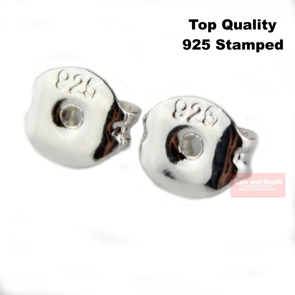 Серьги гвоздики из серебра 100 пробы с покрытием бабочки|jewelry ct|jewelry cabochonfindings charms |