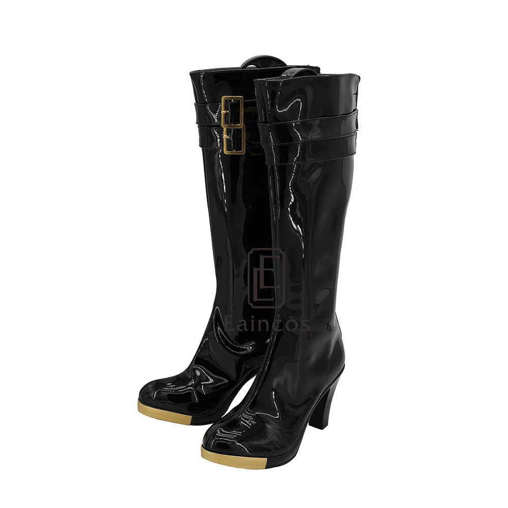 Hypnosis Mic Division Rap Battle DRB Ichijiku Kadenokoji Cosplay Party Shoes Black High Boots | Тематическая одежда и