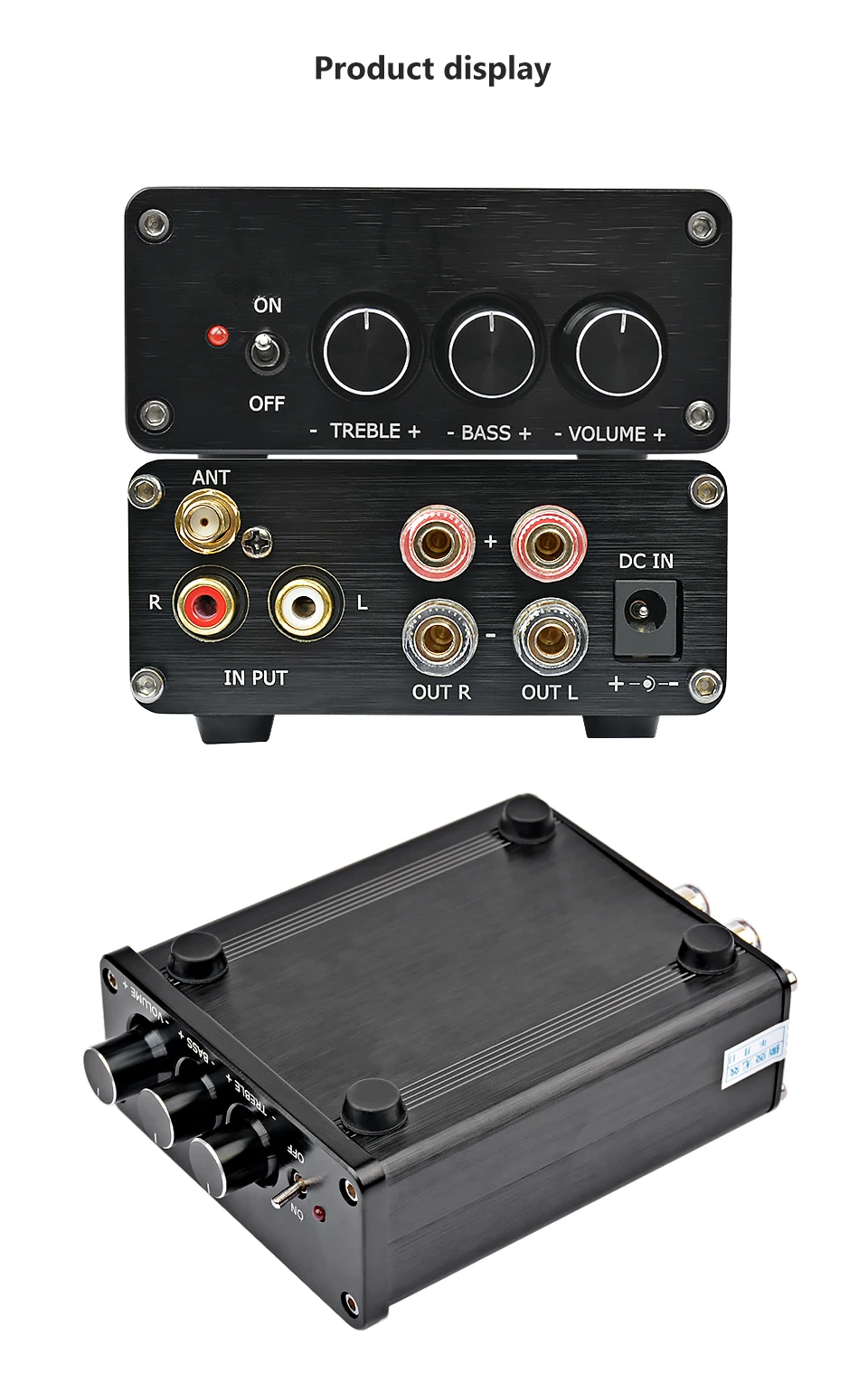 AIYIMA TPA3116 цифровой аудио усилитель Amplificador 2,0 HIFI Bluetooth 4,2 Класс D стерео усилитель высокой мощности 100 Вт* 2 домашний кинотеатр