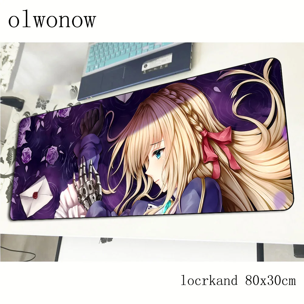 Violet evergarden коврик для мыши для геймера, цветной игровой коврик для мыши 800x300x3 мм, рождественский подарок, ноутбук, эргономичный коврик для мыши